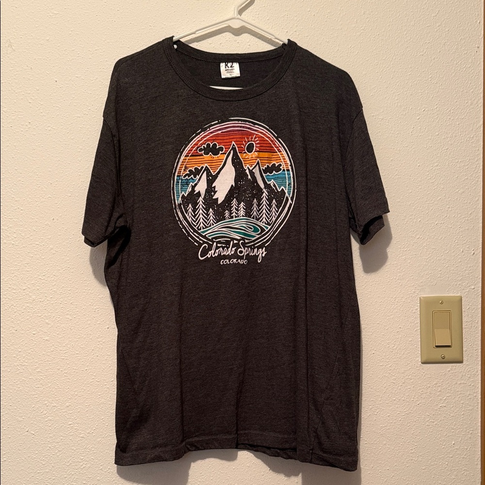 K2 Dark Gray Colorado Springs Graphic Tee - Short Sleeve